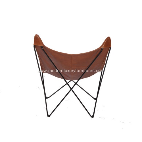 Cozy Metal Frame Butterfly Lounge Chair